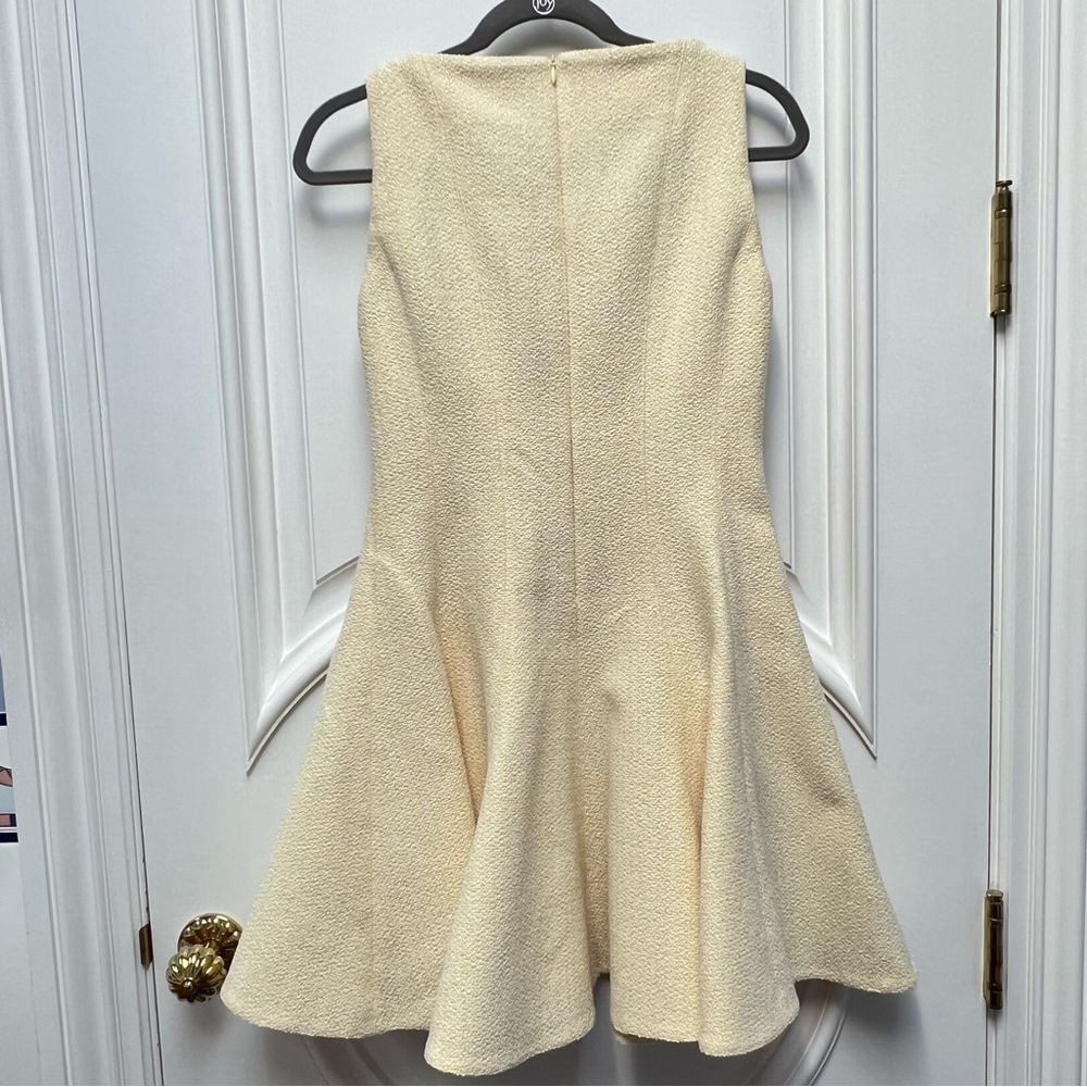 NWOT Maje Risoleil Pale Yellow Tweed Dress—No size tag - Picture 15 of 15